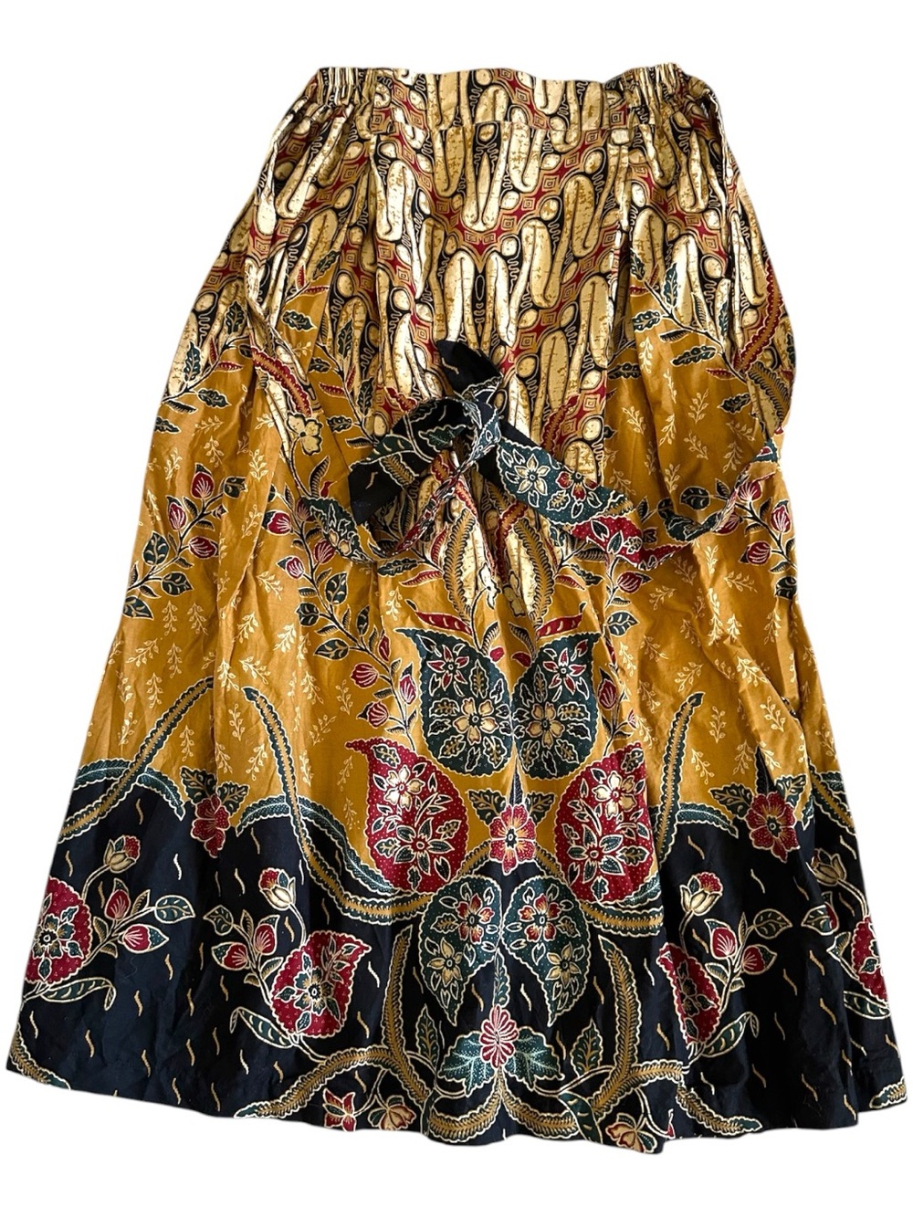 Handmade Javanese Cotton Batik Maxi Skirt